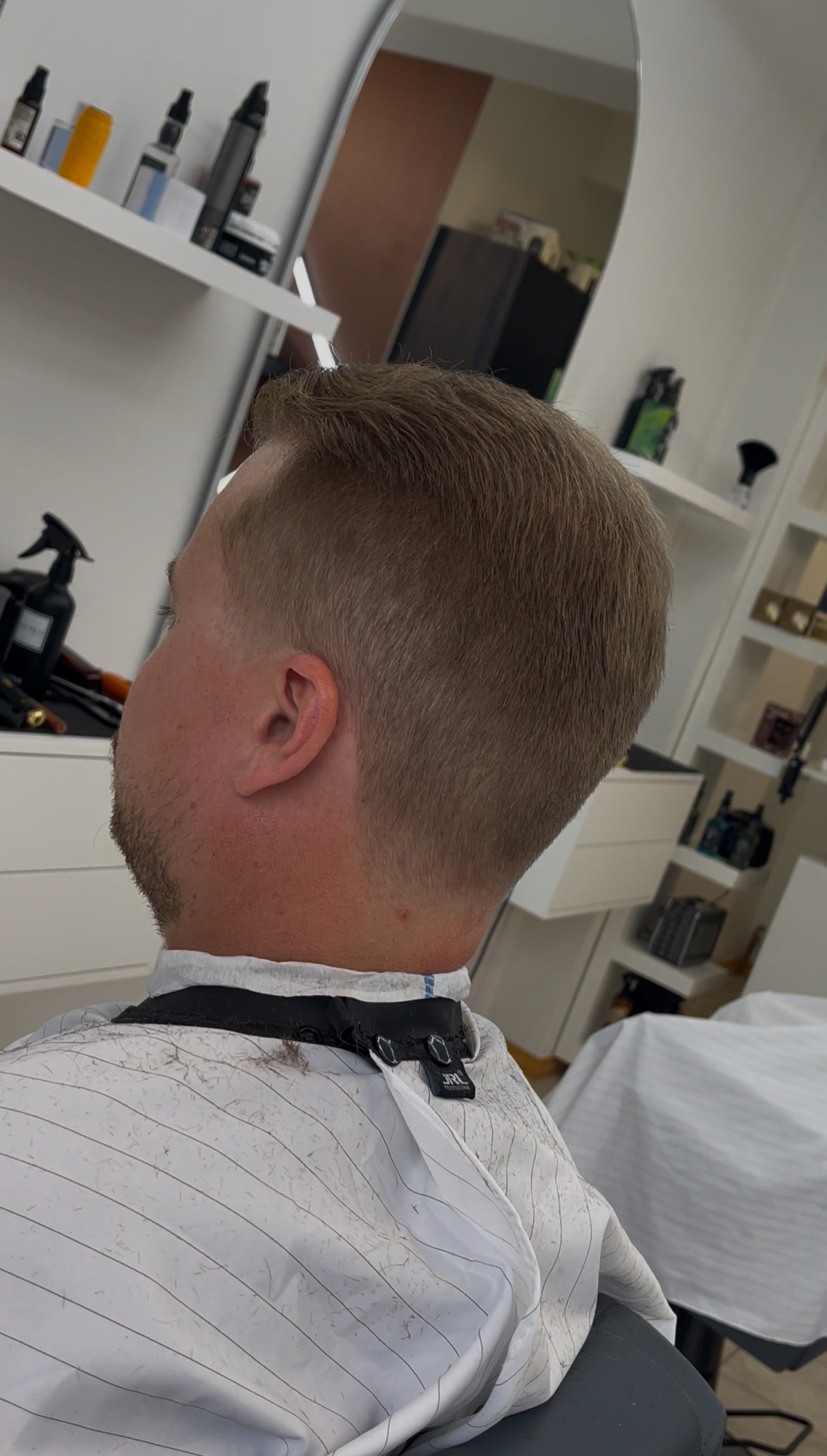 Fresh fade haircut profile